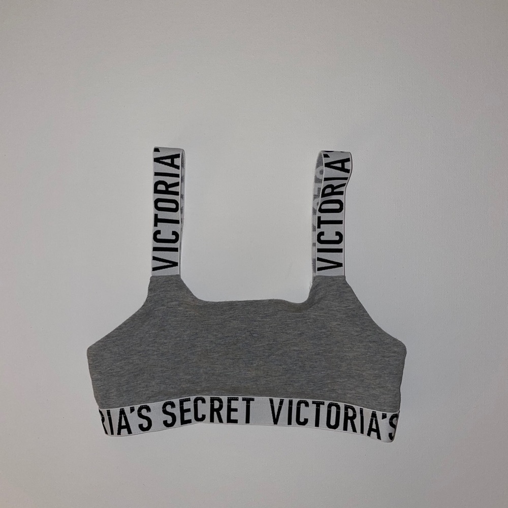 Grey sports bra